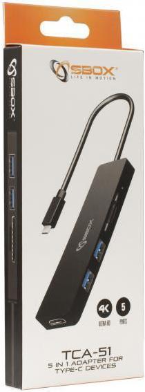 Produktbild Sbox TCA-51 USB-C station (USB-C)