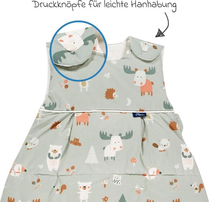 Actual product image Alvi Schlafsäcke Daunen-Schlafsack - Baby Forest - Gr. 90 (90 cm, 3.5 TOG)