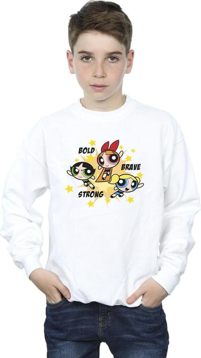 Actual product image The Powerpuff Girls Boys Girls Bold Brave Strong Sweatshirt (140, 146)