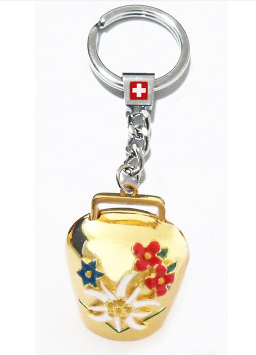 Produktbild TopSpirit SA Glocke gold mit Alpenblumen