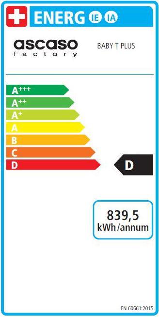 Energie-Label Ascaso Baby T Plus