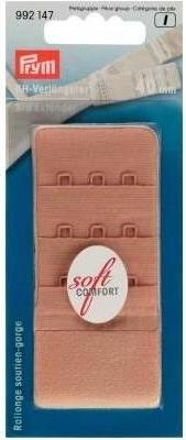 Image du produit Prym Rallonge de soutien-gorge à crochets, peau 40 mm, 3 x 3 crochets, carte