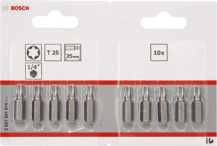 Image du produit Bosch Professional Zubehör Embout Torx T 25 Accessories extr (T25)