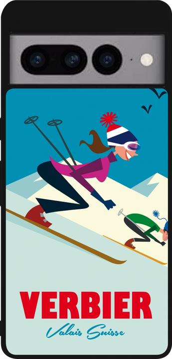 Produktbild PhoneLook Hülle Silikon schwarz Verbier Ski Downhill (Google Pixel 7 Pro)