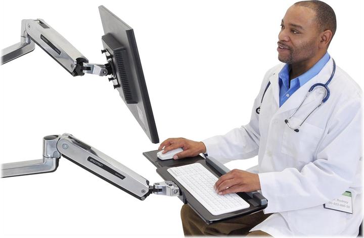 Produktbild Ergotron LX Steh-Sitz-Wandmontage-Tastaturarm (Wand, 22")