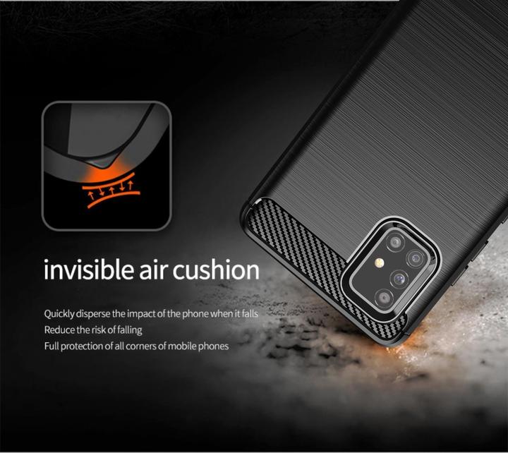 Image du produit Cadorabo TPU Ultra Slim carbon edelstahl Combi Cover (Samsung Galaxy M40s)