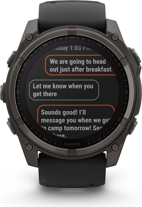 Image du produit Garmin Fenix 8 Solar Sapphire Titan (51 mm)