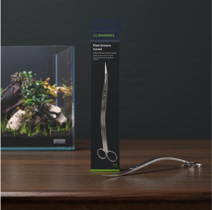 Produktbild Dennerle Pflanzenschere Plant Scissor Curved, 25 cm (Aquarium Reinigung)