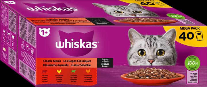 Immagine prodotto Whiskas Selezione classica (Adulto, 40 pz., 3400 g)