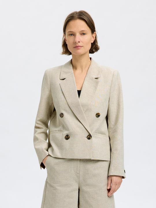Produktbild Selected Femme Cropped Blazer aus Leinengemisch (34)