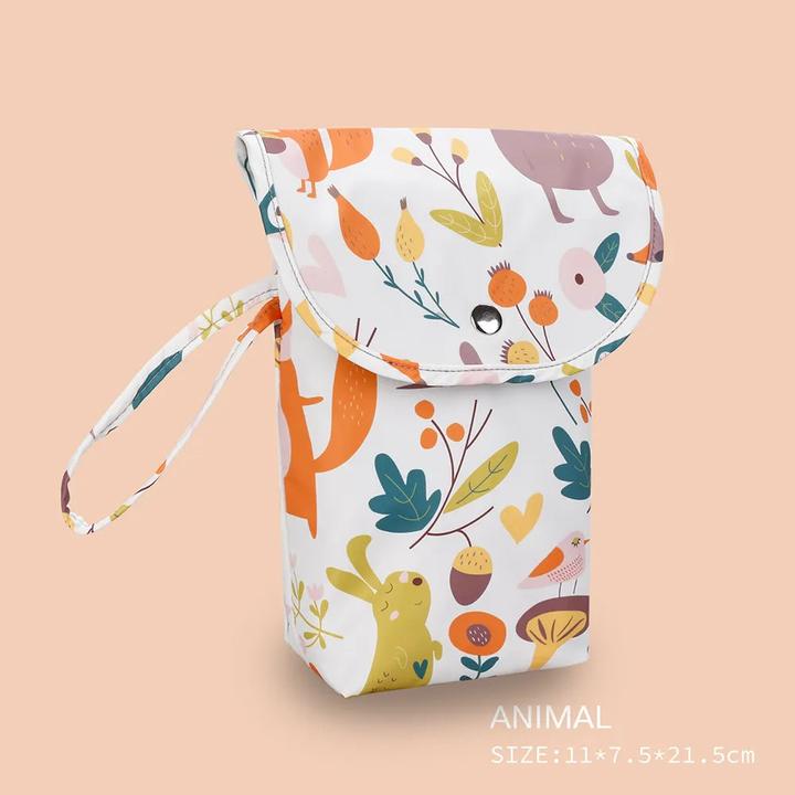 Actual product image Only-Bags.Store Baby Nappy Bag Organiser Reusable Waterproof Wet/Dry Cloth Bag Mummy Storage