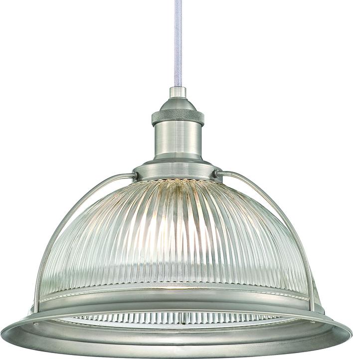 Actual product image Westinghouse Pendant Light Retro Nickel and Clear Glass with 1 Lamp (E27)