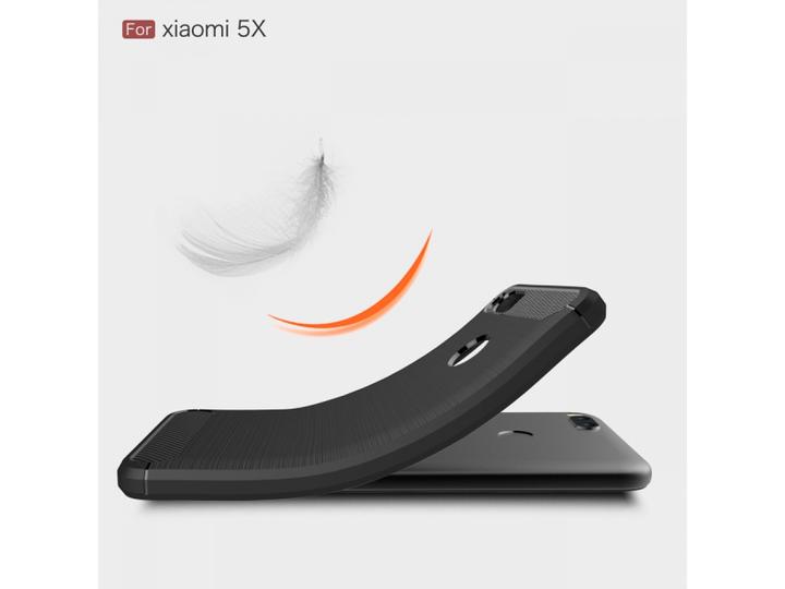 Actual product image Screenguard Xiaomi Mi A1 Hull Carbon Brushed Soft TPU (Mi A1)