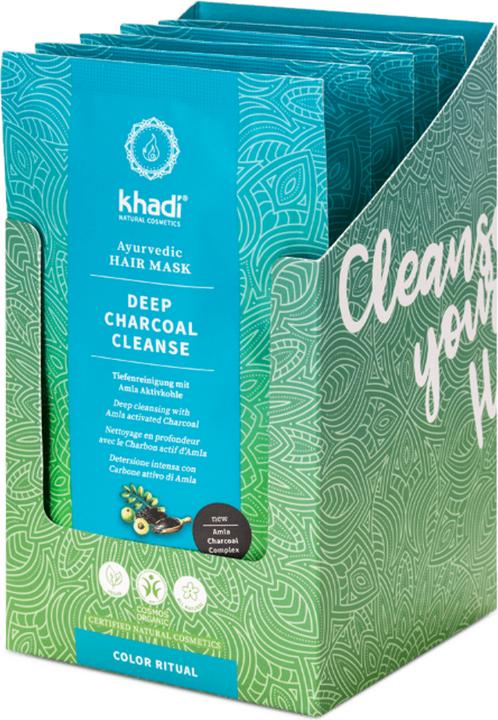 Produktbild Khadi Haarmaske Deep Charcoal Cleanse 50 g (52 ml)