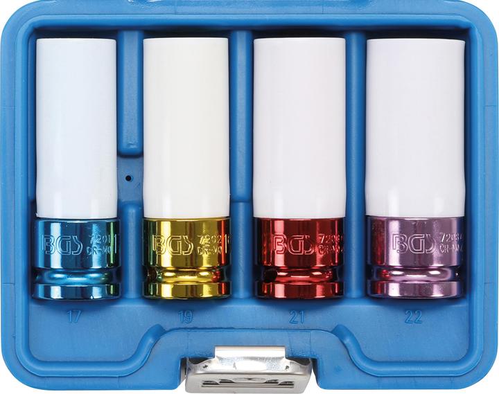 Produktbild BGS Kraft-Schoneinsatz-Satz (22 mm, 21 mm, 19 mm, 17 mm)