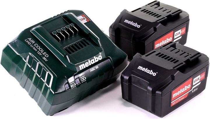 Image du produit Metabo Kit de base 2x bloc batterie Li-Power 18 V 4,0 Ah CAS Li-Ion + chargeur ASC 55 ( 685050380 ) (18 V)