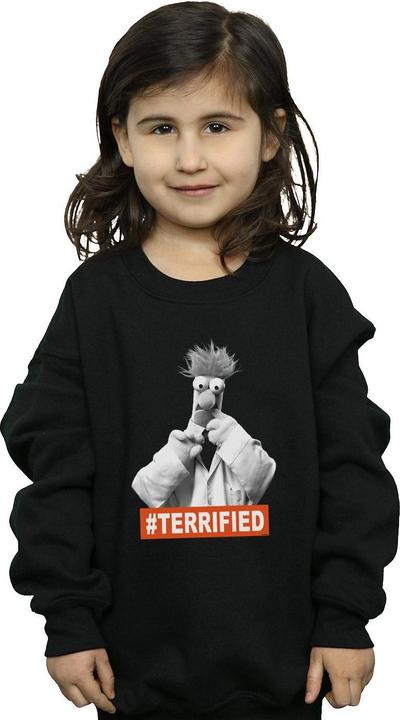 Actual product image Disney Girls The Muppets Beaker Terrified Sweatshirt (152, 158)