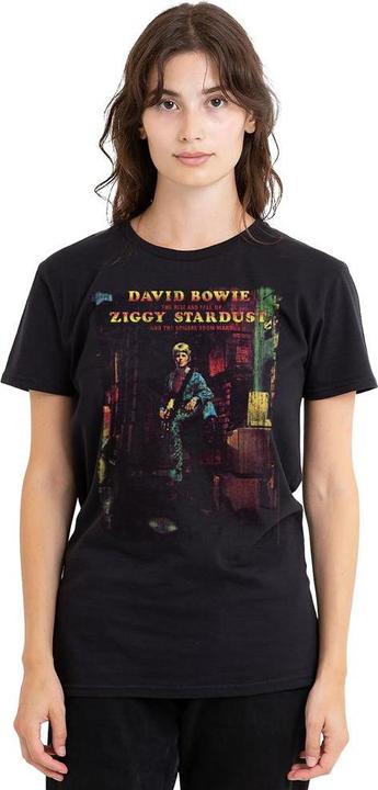 Actual product image David Bowie Unisex Adult Ziggy Stardust Album T-Shirt (L)