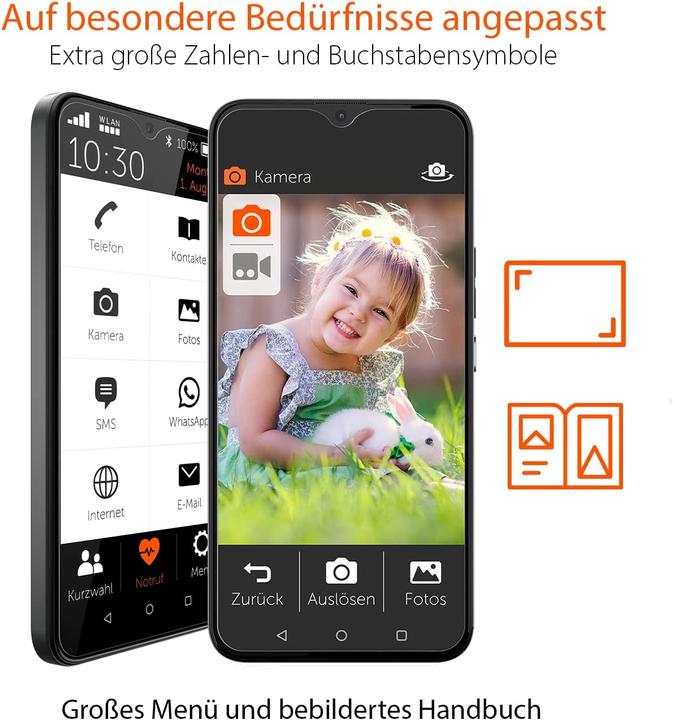 Produktbild Gigaset GS5 senior (64 GB, Dark Titanium Grey, 6.30", Dual SIM, 48 Mpx, 4G)