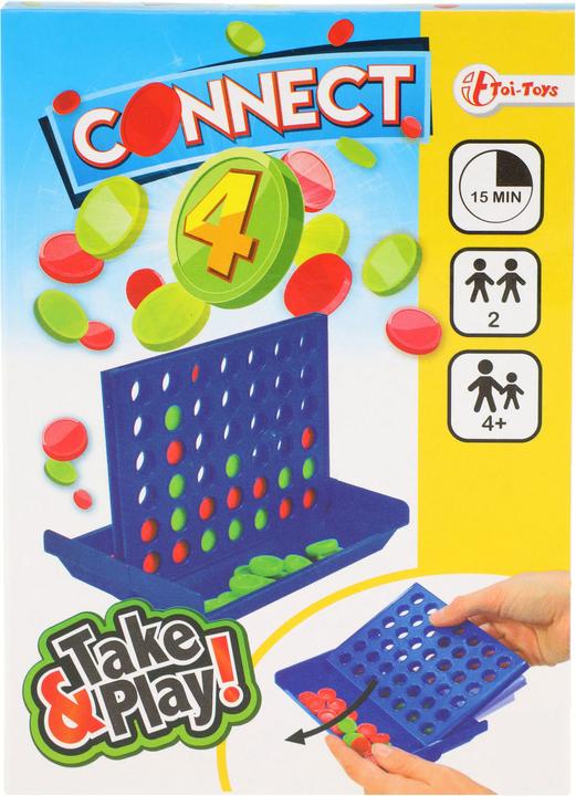 Produktbild Toi-Toys Verbinden Sie 4 Spiel (Englisch, Deutsch, Französisch, Italienisch, Schweizerdeutsch)