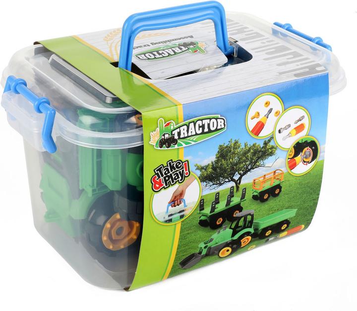 Produktbild Toi-Toys Traktor mit Anhänger in Aufbewahrungsbox