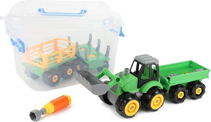 Produktbild Toi-Toys Traktor mit Anhänger in Aufbewahrungsbox