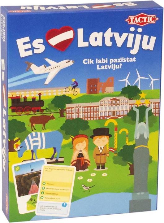 Actual product image Tactic TACTICS Board Game "I Love Latvia (German)