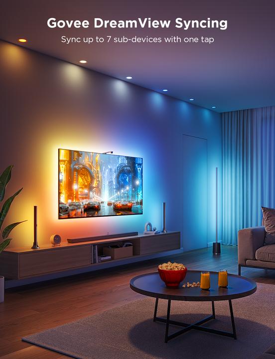 Produktbild Govee TV Backlight 3 Lite Kit (Warmweiss, RGBIC, 41 cm, Indoor)
