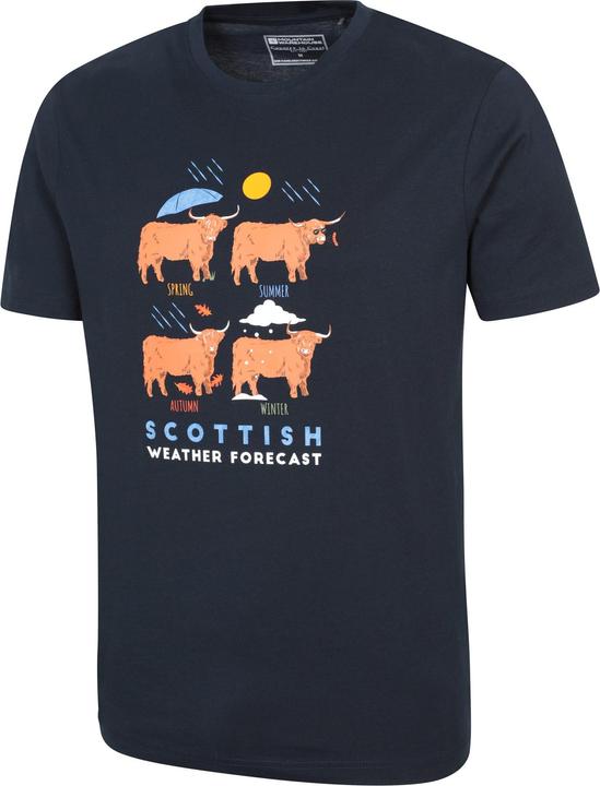 Actual product image Mountain Warehouse Mens Scottish Weather Forecast Graphic T-Shirt (XS)