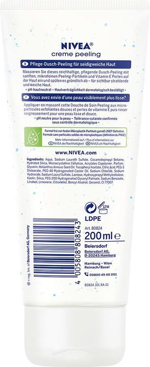 Image du produit NIVEA Douche de soin Crème exfoliante Soft (200 ml)
