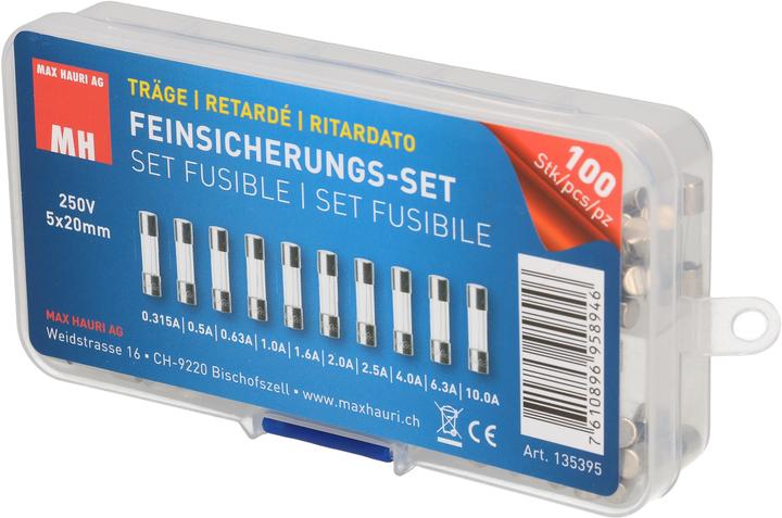 Produktbild Max Hauri Feinsicherungs-Set 10x10 Stk. (Feinsicherung, 10 A, Träge)
