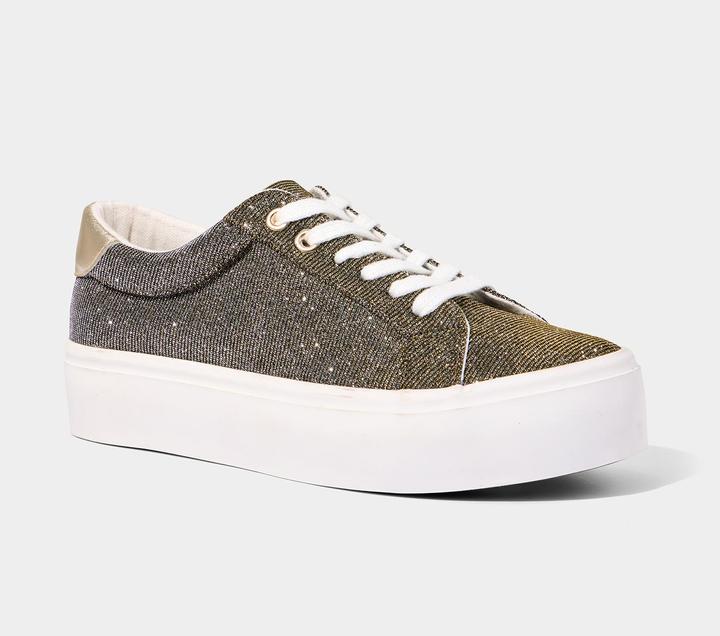 Produktbild Joe Browns Two-Tone Glitter Platform Low-Top Trainers (42)