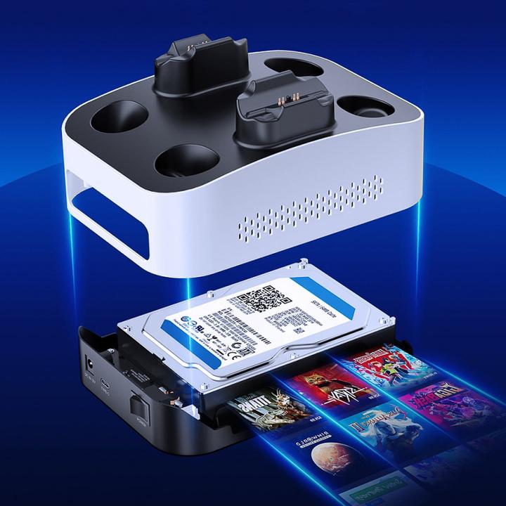 Productafbeelding Graugear G-3506-CG-8TB behuizing voor harde schijf + laadstation (3.5")