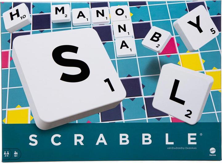Actual product image Scrabble GAMES board game (LT), Y9624 (English, Latvian)