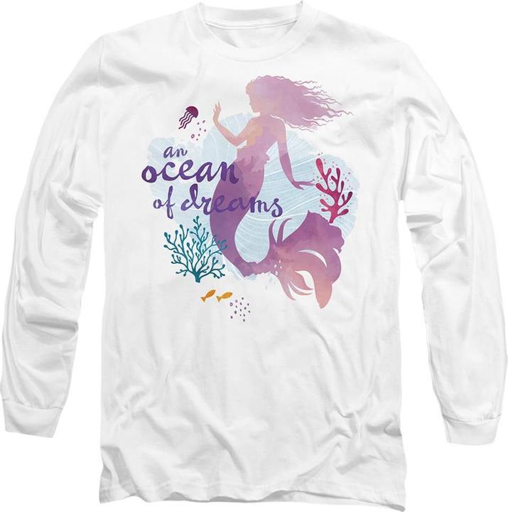 Actual product image The Little Mermaid Unisex Adult Ocean Of Dreams Ariel T-Shirt (M)