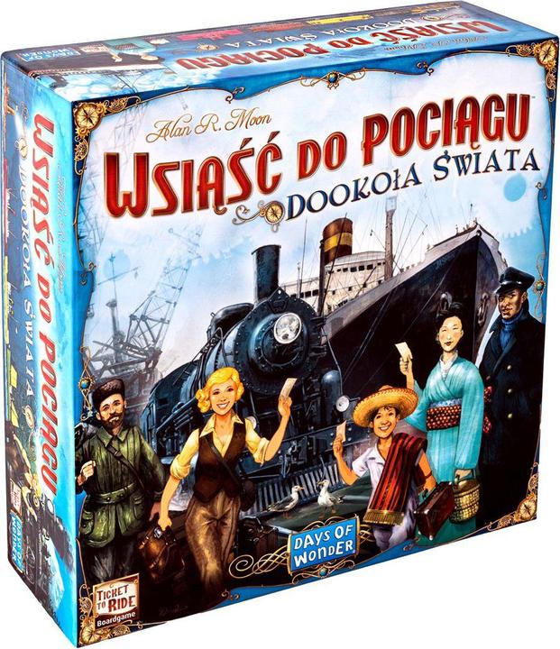 Actual product image Rebel board game Boarding the train: around the world (Polish)