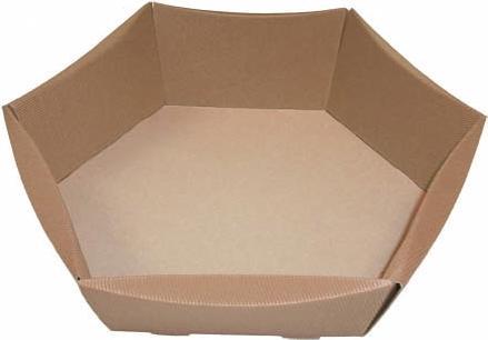 Actual product image Antalis Gift tray 43x35x9cm brown open wave 6-sided 25pcs/pack - (25 pcs.)