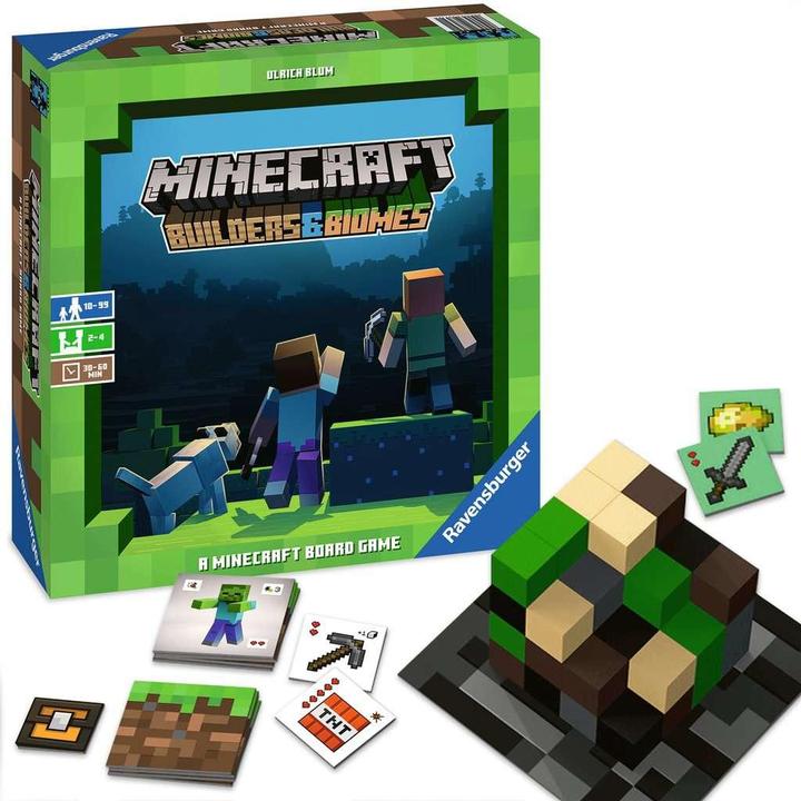 Actual product image Ravensburger board game Minecraft Builders & Biomes (LT, LV, EE), 27088 (Lithuanian, Estonian, Latvian)