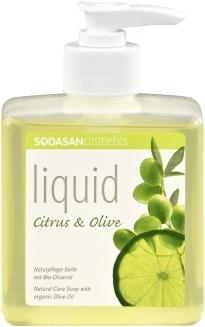 Sodasan Pflanzenseife Zitrus-Olive Bio (Flüssigseife, 300 ml)