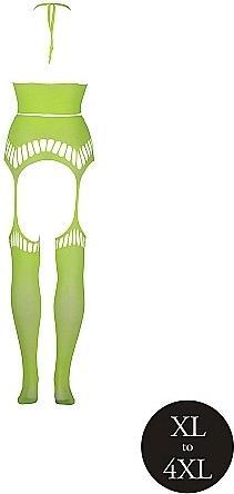 Immagine prodotto Ouch! Two Piece with Crop Top and Stockings - Green - XL/XXXXL (XL, XXL, 3XL)