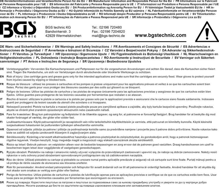 Produktbild BGS Fettpresse mit Handhebel 400 g