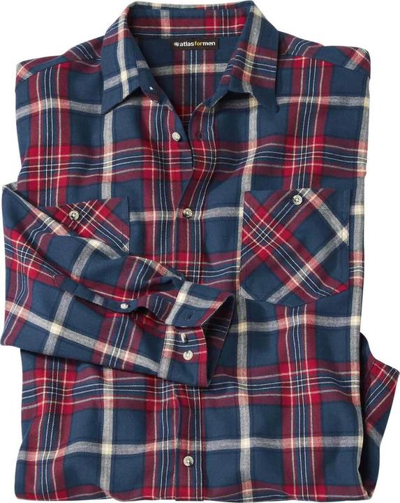 Actual product image Atlas For Men Mens Checked Flannel Shirt (3XL)