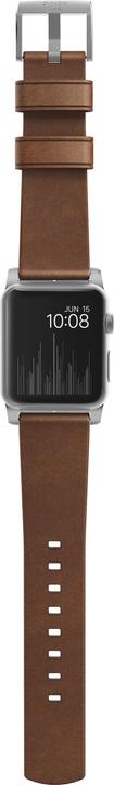 Produktbild Nomad Modern Connector Strap (44 mm, Edelstahl, Leder, Apple Watch Series 6, Apple Watch Series 5, Apple Watch SE, Apple Watch Series 4)