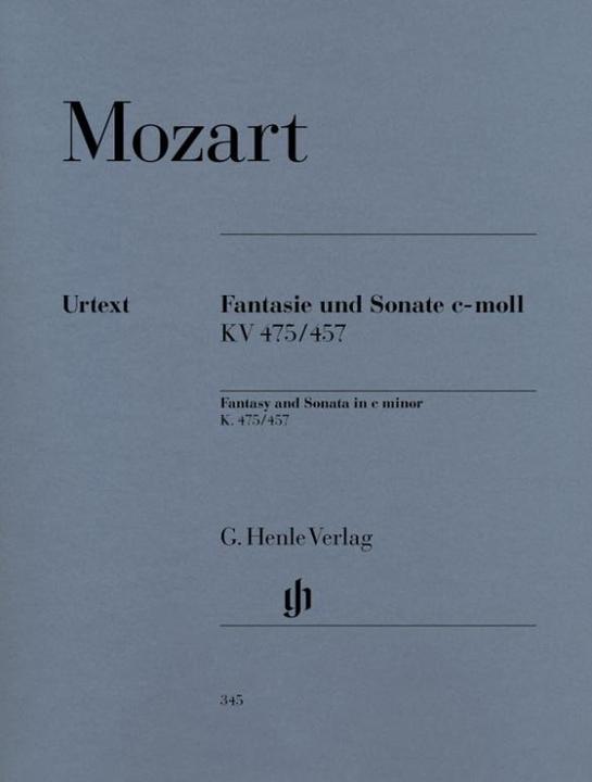Immagine prodotto Fantasie und Sonate c-moll KV 475/457 (Inglese, Francese, Tedesco, Wolfgang Amadeus Mozart, Ernst Herttrich, 2000)