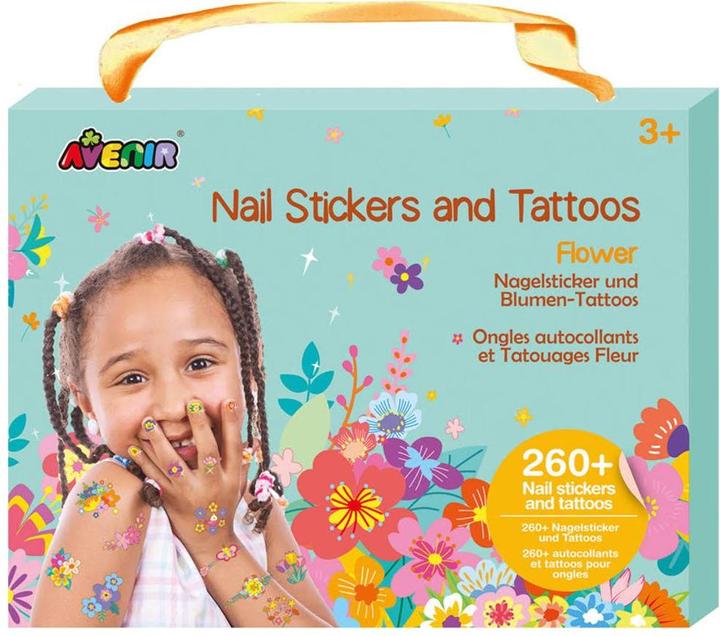 Actual product image Avenir Nail stickers tattoos flowers