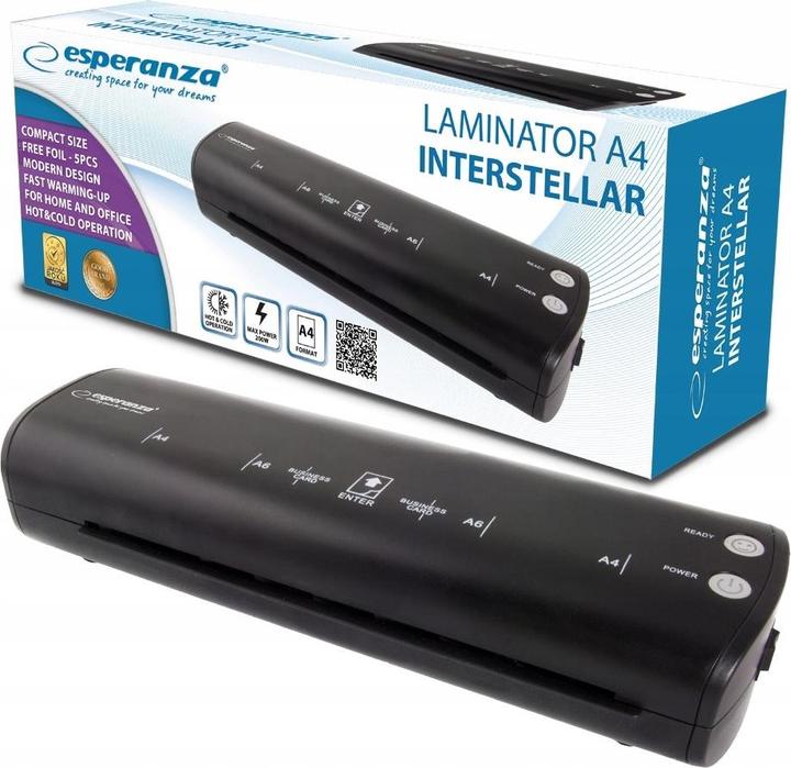 Immagine prodotto Esperanza EFL004 laminatore Nero (80 - 125 µm, A4, A6)