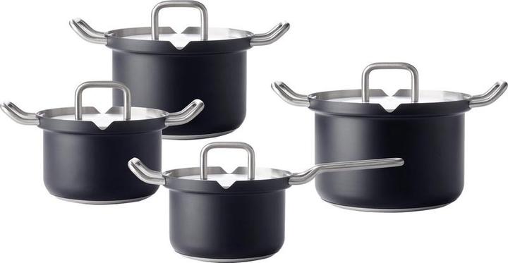 Image du produit BK Q-linair Master Black Kookpannenset - 4 delig - Veilig afgietsysteem (Acier inoxydable)
