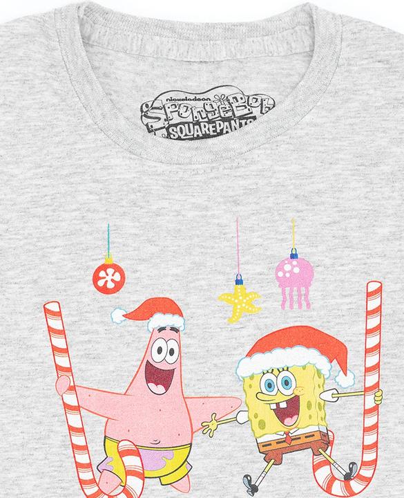 Immagine prodotto Spongebob Squarepants Make It Merry Maglietta Natale Ragazzi (104)