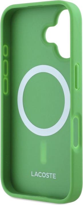 Image du produit Lacoste Etui Iconic Petit Pique Crossbody Cord MagSafe do iPhone 16 Plus zielony