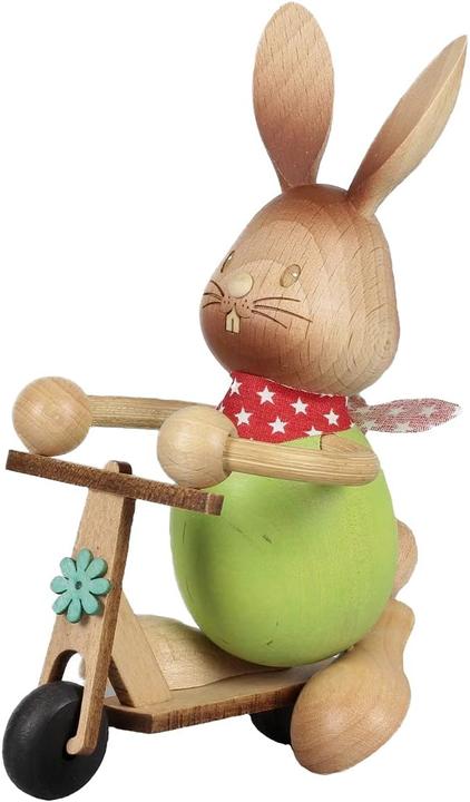 Actual product image Rudolphs Schatzkiste Easter bunny Stupsi with scooter